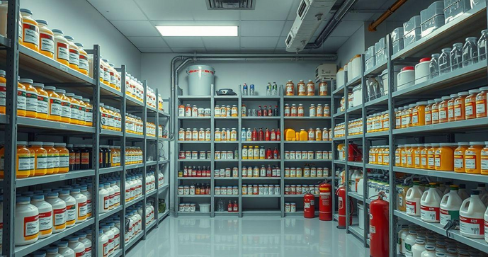 Armazenamento de Produtos Qu&iacute;micos: Pr&aacute;ticas Seguras e Eficientes